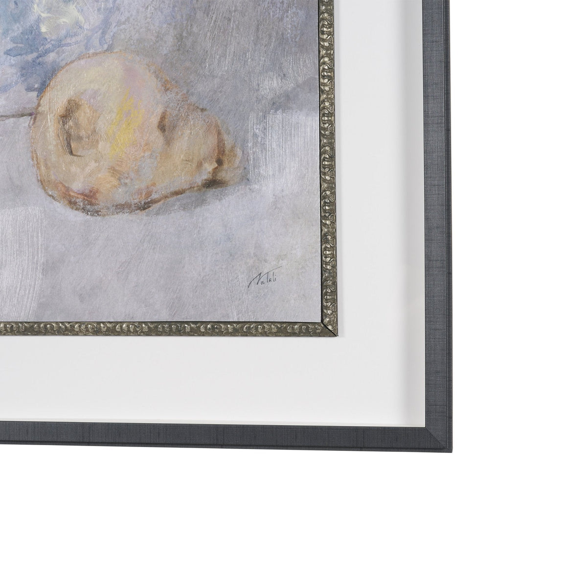 Dynasty Bloom I by Mercana Studio Hand-Embellished Textured Framed Artwork Matted under Glass by Mercana at Eve Furniture