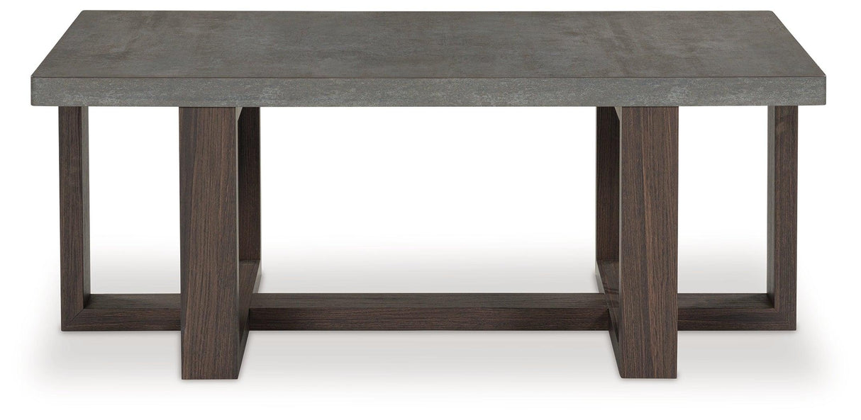 Dynnford Gray/Brown Table (Set of 3) by Ashley at Eve Furniture