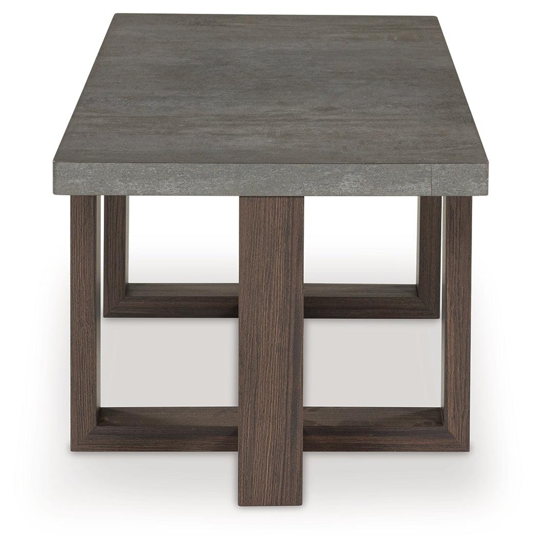 Dynnford Gray/Brown Table (Set of 3) by Ashley at Eve Furniture