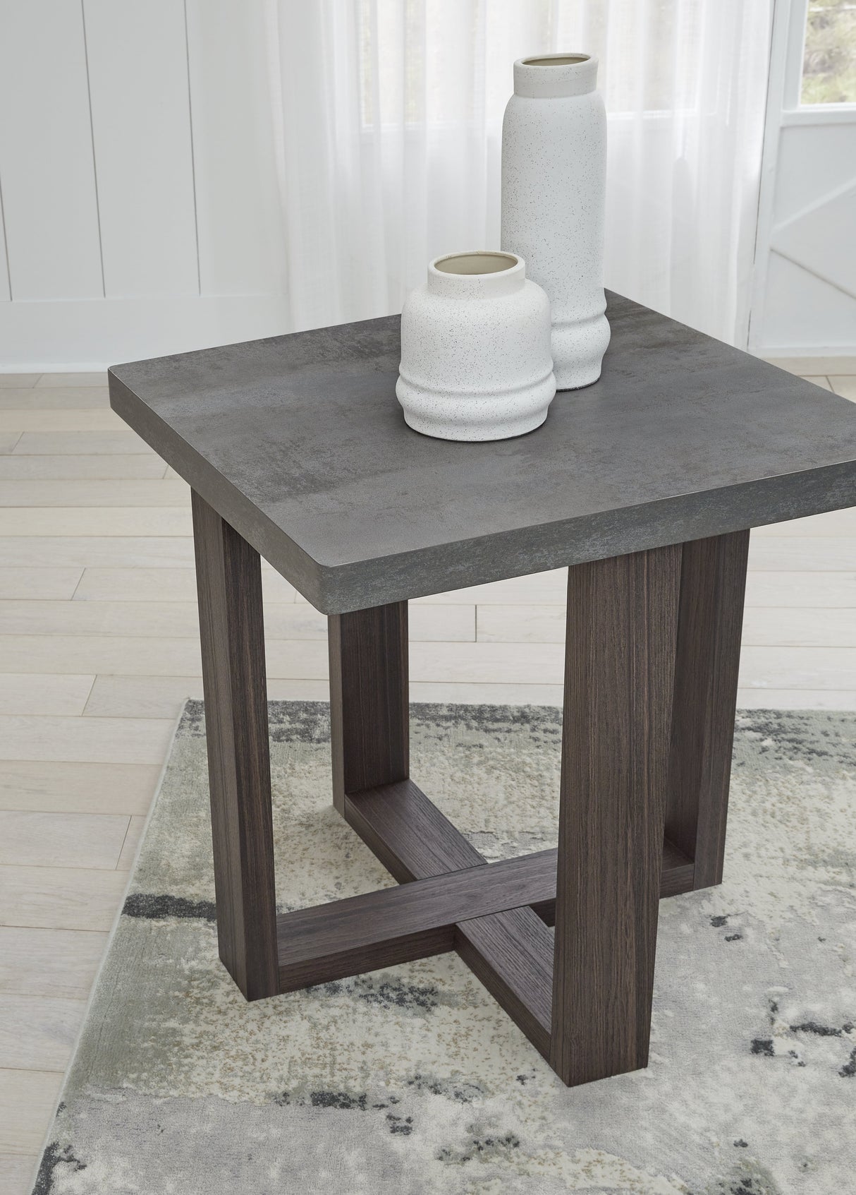 Dynnford Gray/Brown Table (Set of 3) by ASHLEY FURNITURE at Eve Furniture