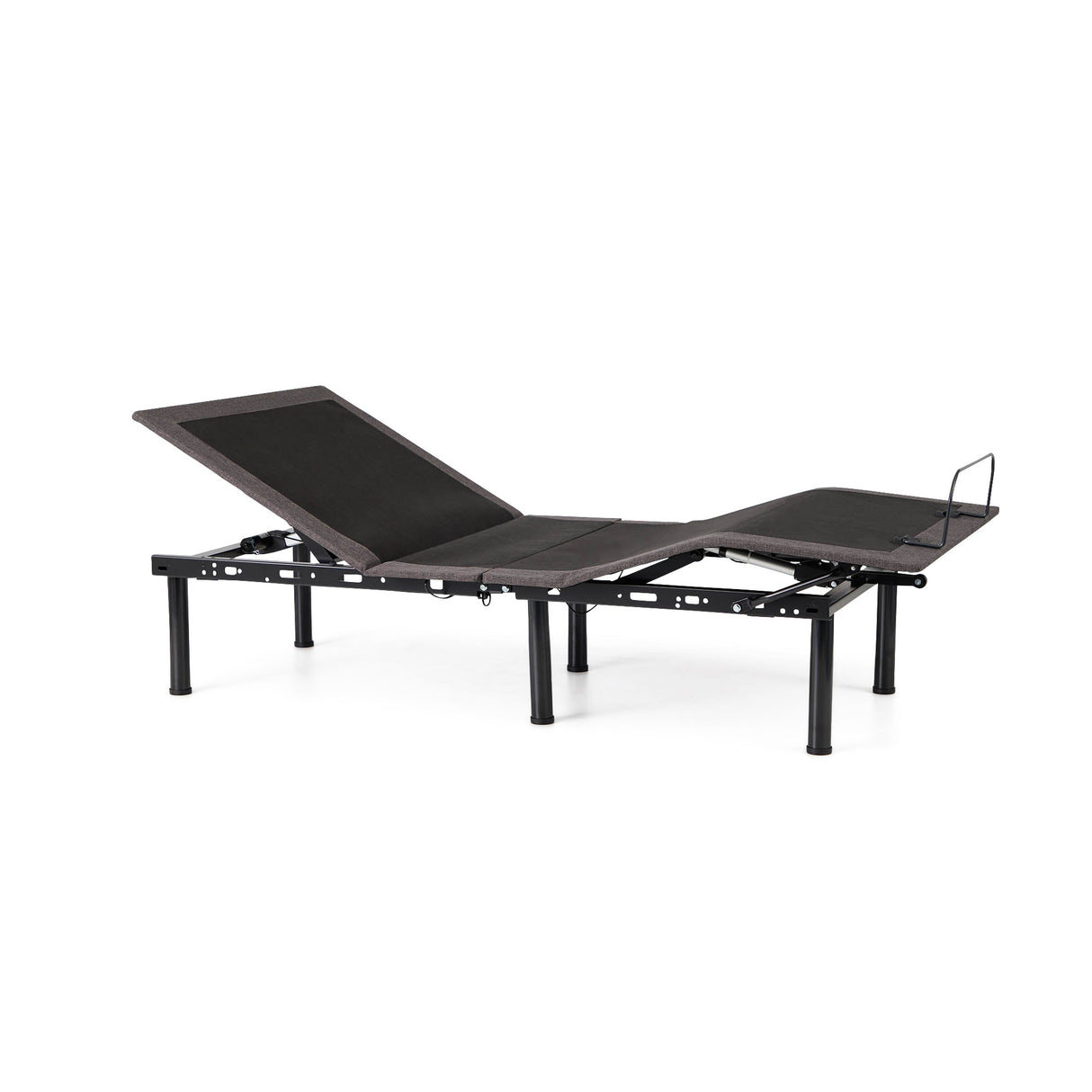 E255 Charcoal Split Cal King Adjustable Bed Base by Malouf at Eve Furniture