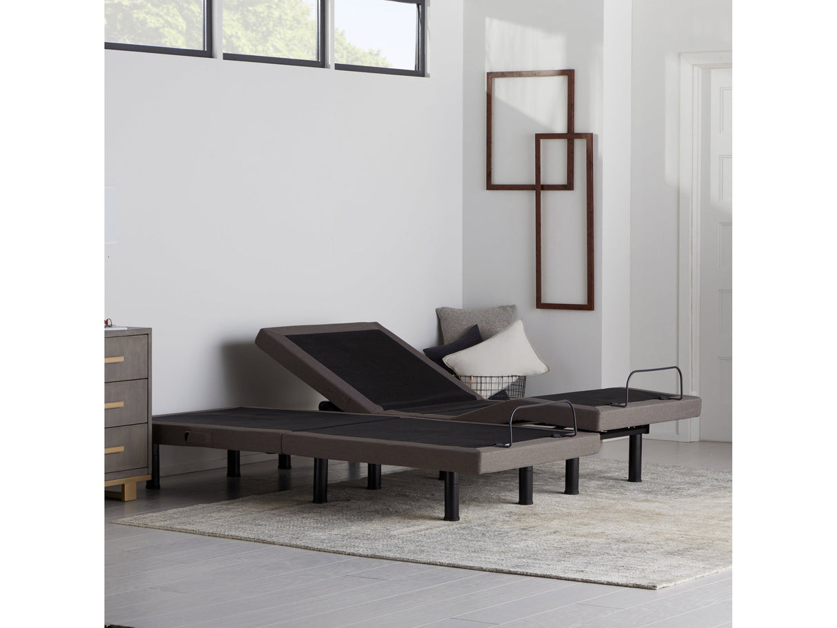 E455 Charcoal Twin Adjustable Bed Base by Malouf at Eve Furniture