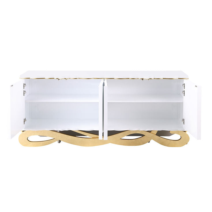 Tessa White Console Table by New Era Innovations at Eve Furniture