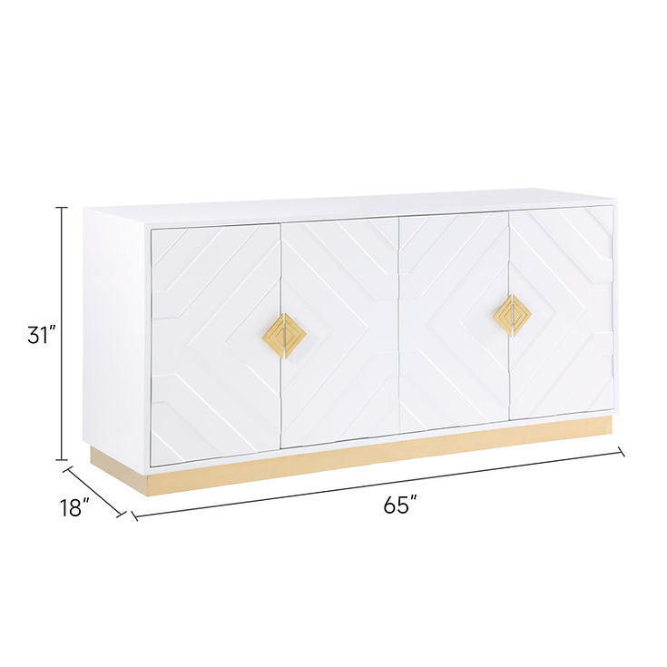 Paros White Console Table by New Era Innovations at Eve Furniture