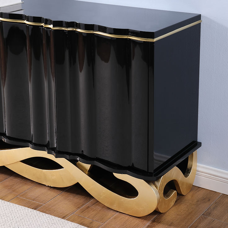 Tessa Black Console Table by New Era Innovations at Eve Furniture
