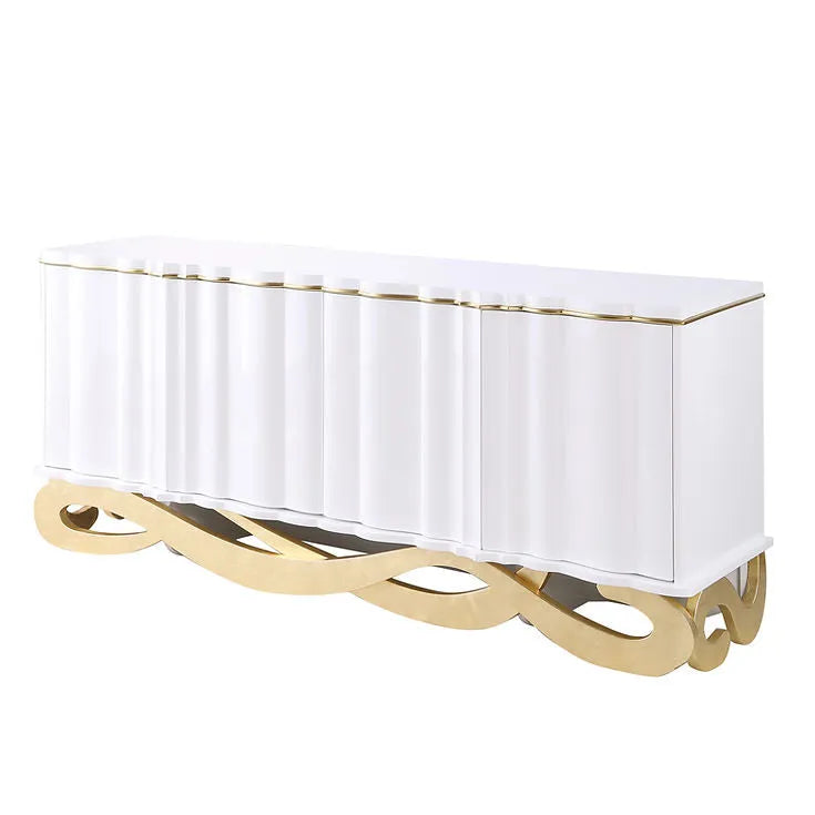 Isadora White Console Table by New Era Innovations at Eve Furniture