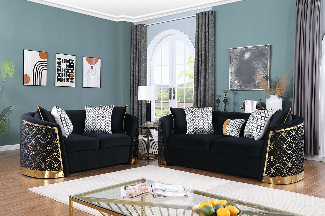 Athena Black Living Room Set by New Era Innovations at Eve Furniture