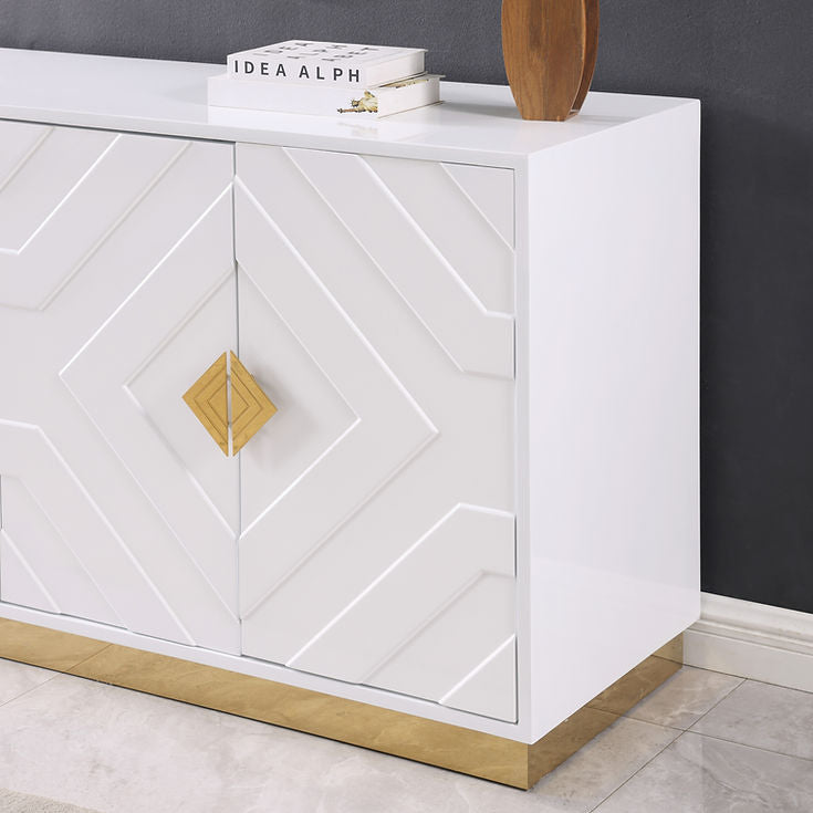 Paros White Console Table by New Era Innovations at Eve Furniture