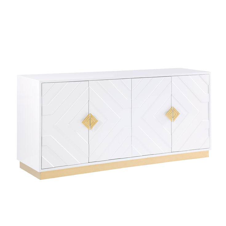 Paros White Console Table by New Era Innovations at Eve Furniture