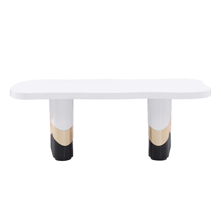 Orion White/Black 7-Piece Dining Room Set by New Era Innovations at Eve Furniture