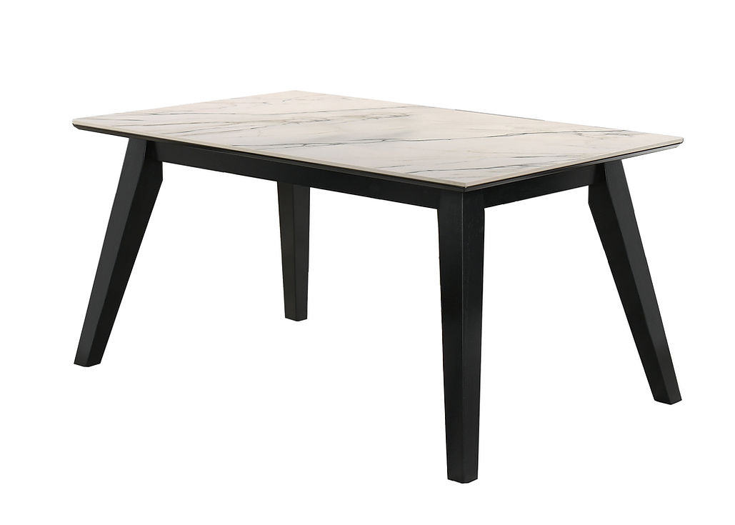 Dorri Black 7-Piece Dining Room Set by New Era Innovations at Eve Furniture