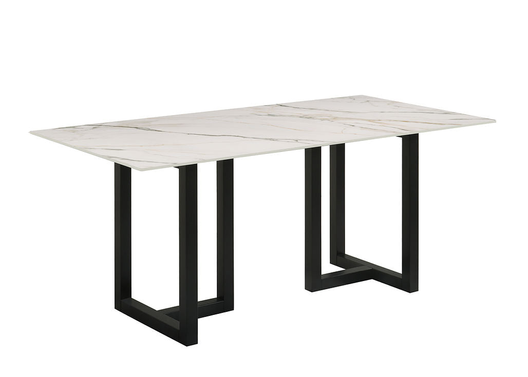 Farrin White 7-Piece Dining Room Set by New Era Innovations at Eve Furniture