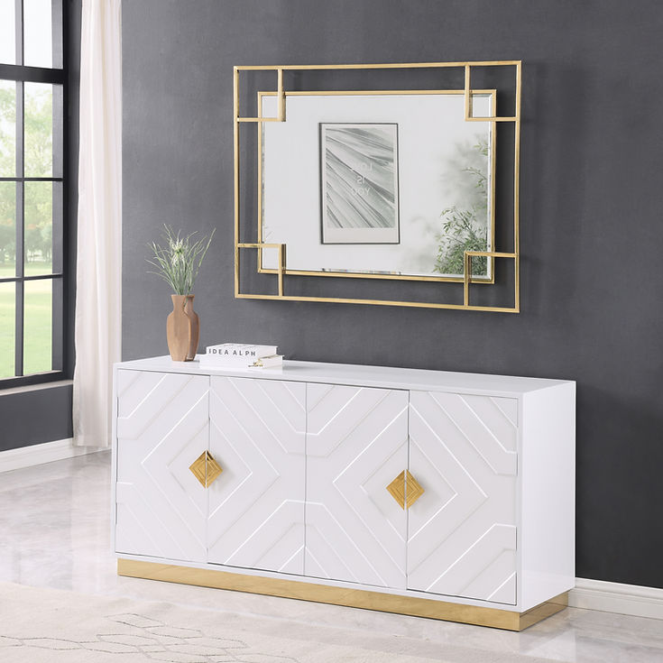 Paros White Console Table by New Era Innovations at Eve Furniture