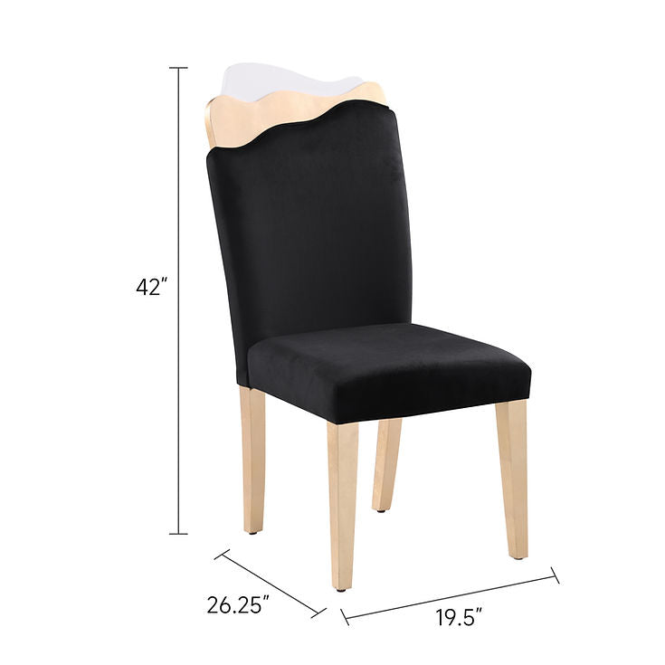 Orion White/Black 7-Piece Dining Room Set by New Era Innovations at Eve Furniture