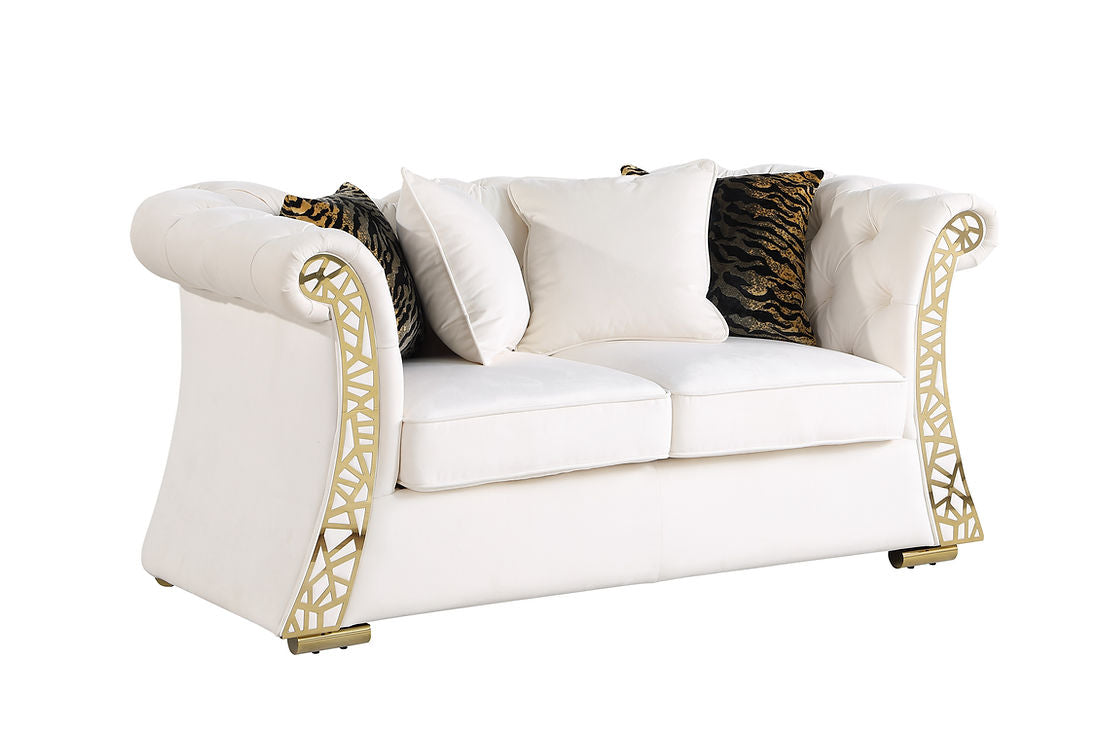 Curamo Cream Living Room Set by New Era Innovations at Eve Furniture