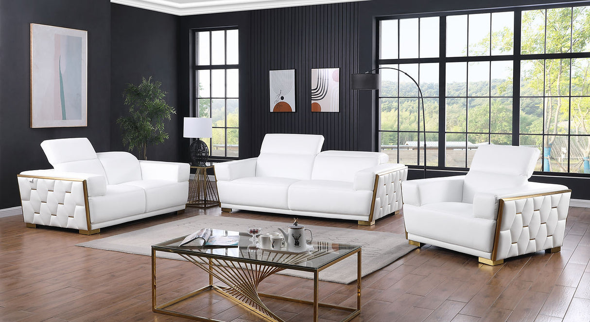 Hexor White Living Room Set by New Era Innovations at Eve Furniture
