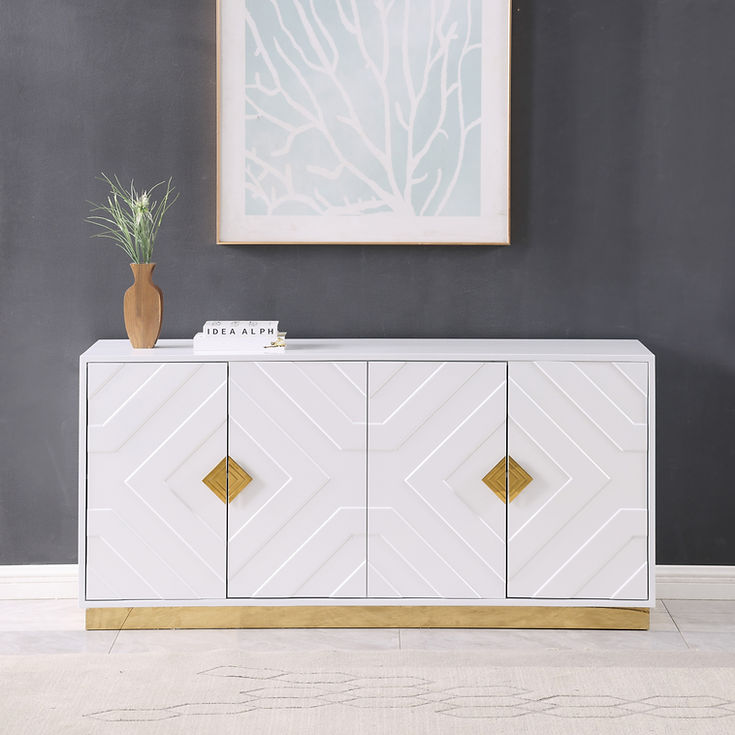Paros White Console Table by New Era Innovations at Eve Furniture