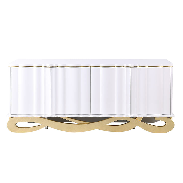 Tessa White Console Table by New Era Innovations at Eve Furniture