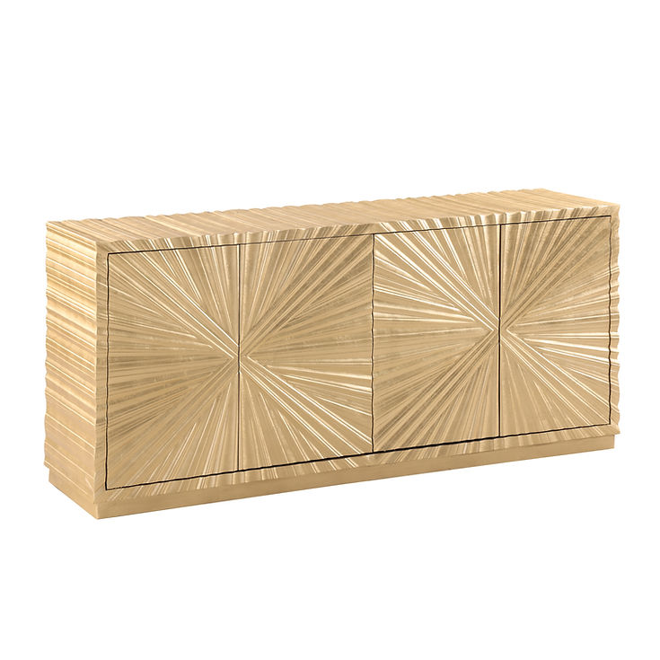 Helios Gold Leaf Console Table by New Era Innovations at Eve Furniture