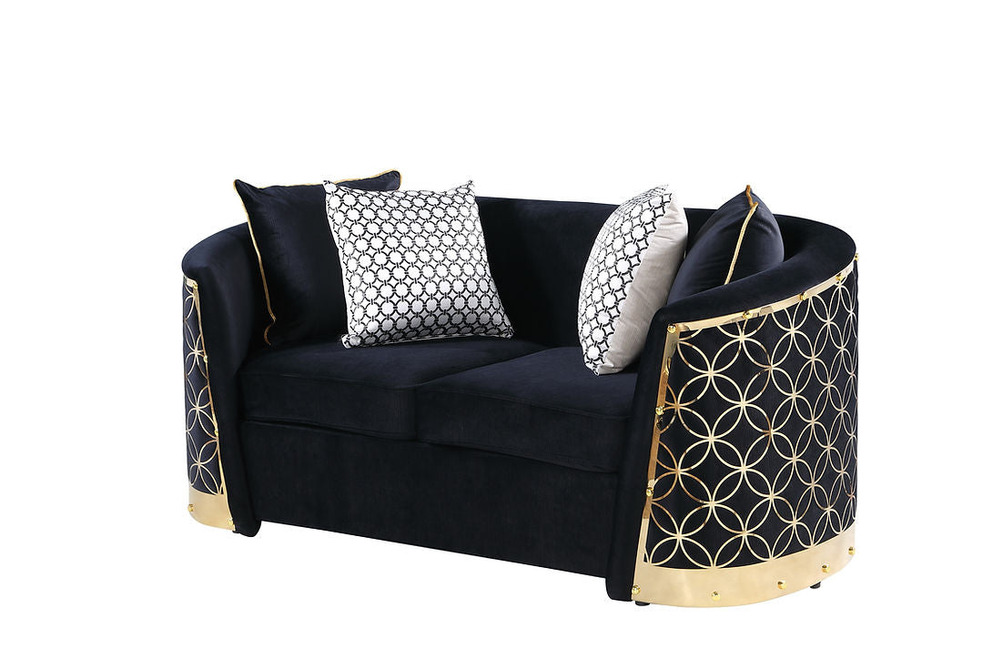 Athena Black Living Room Set by New Era Innovations at Eve Furniture