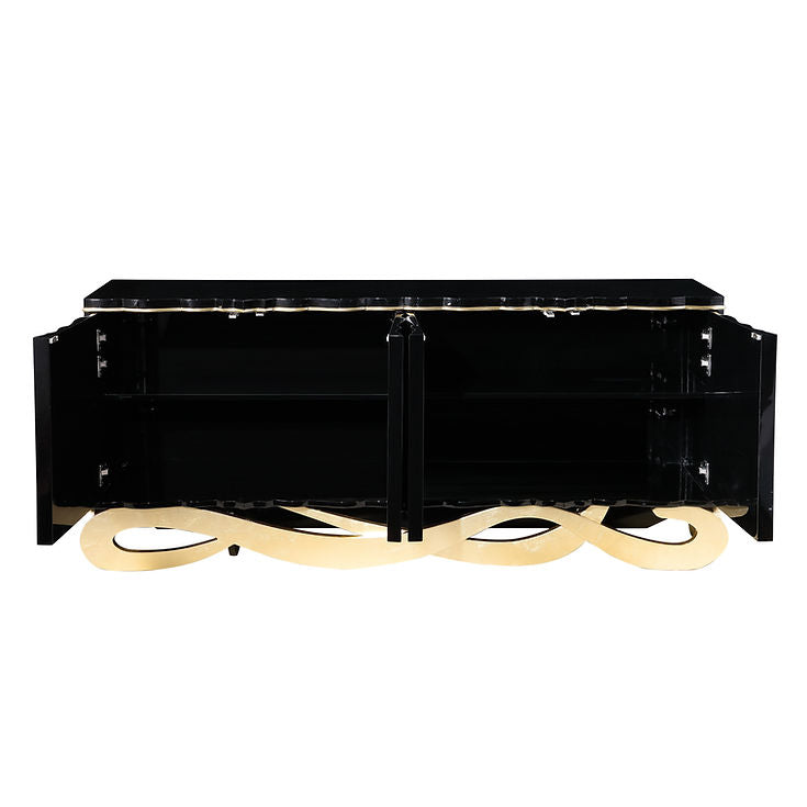Tessa Black Console Table by New Era Innovations at Eve Furniture