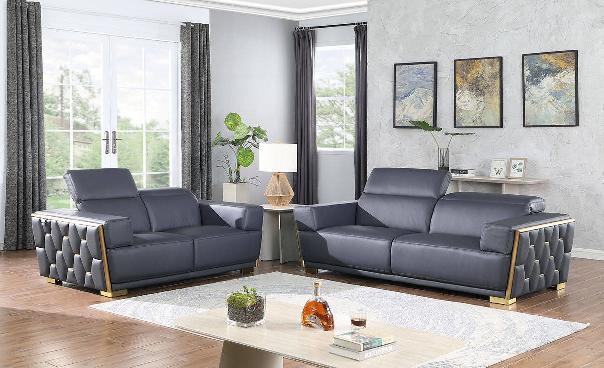 Hexor Navy Living Room Set by New Era Innovations at Eve Furniture