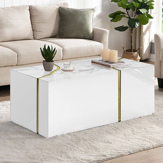 Stone White Coffee Table by New Era Innovations at Eve Furniture