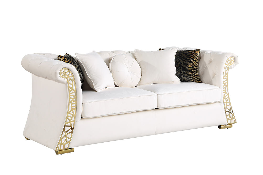 Curamo Cream Living Room Set by New Era Innovations at Eve Furniture