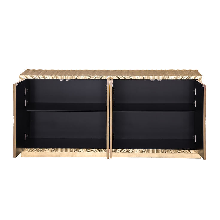 Helios Gold Leaf Console Table by New Era Innovations at Eve Furniture