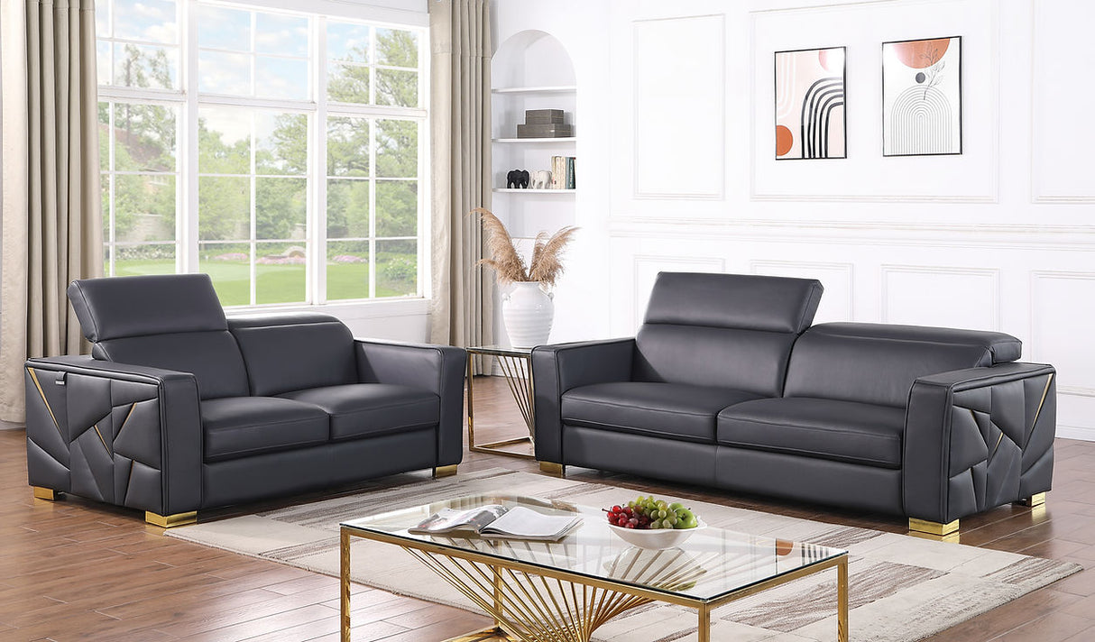 Astra Dark Navy Living Room Set by New Era Innovations at Eve Furniture