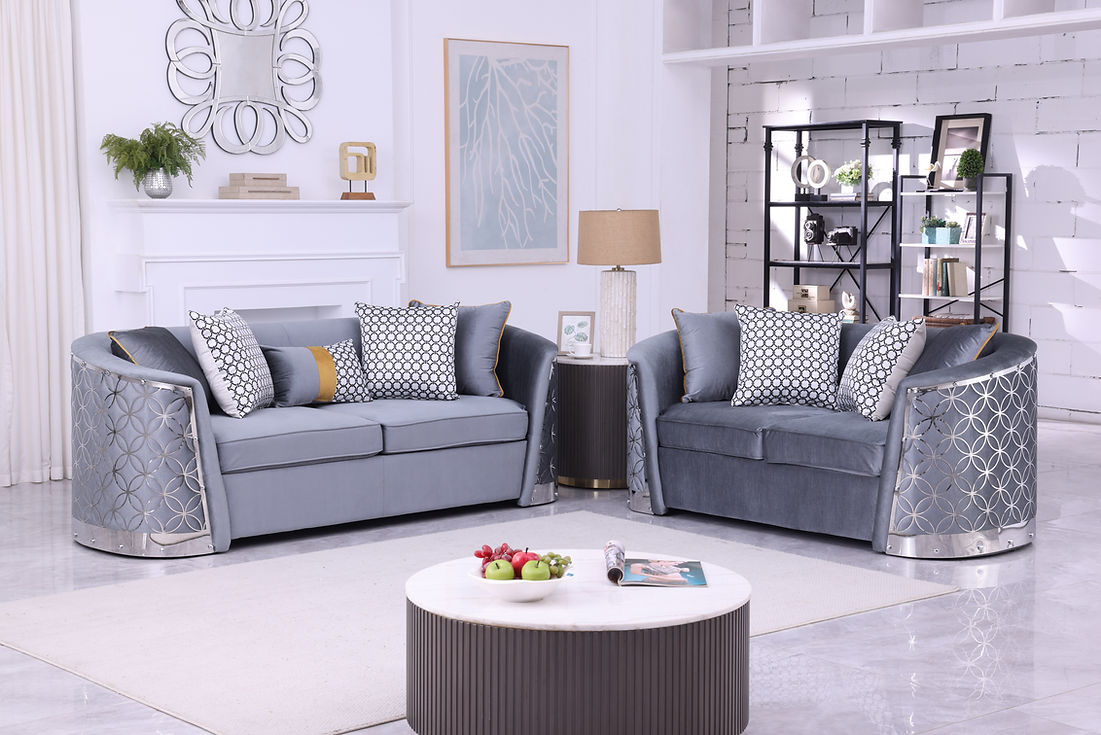 Athena Grey Living Room Set by New Era Innovations at Eve Furniture