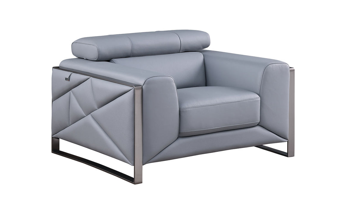 Giorgio Light Blue Living Room set by New Era Innovations at Eve Furniture