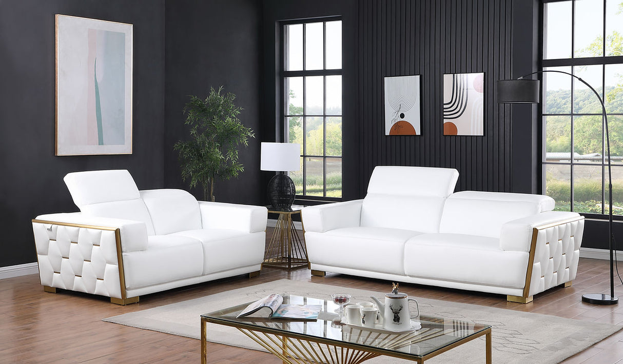 Hexor White Living Room Set by New Era Innovations at Eve Furniture