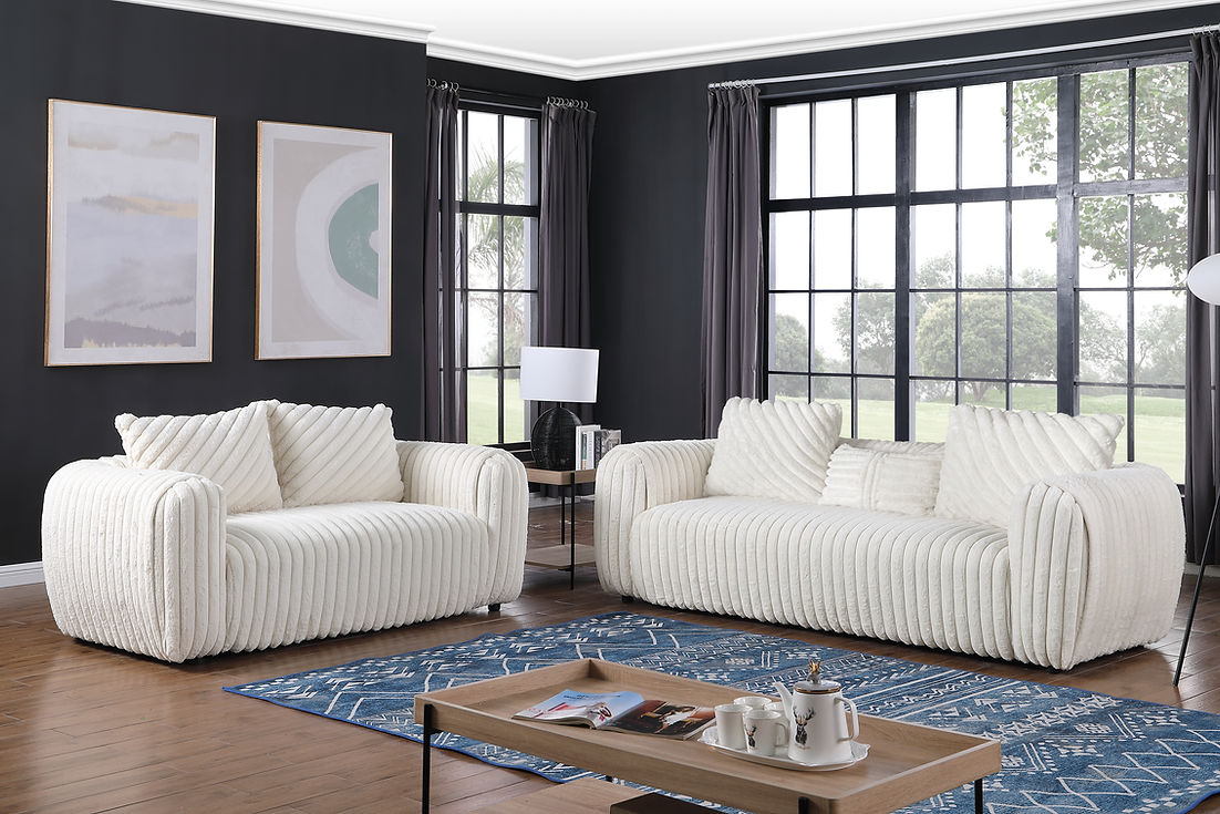Eli White Living Room Set by New Era Innovations at Eve Furniture