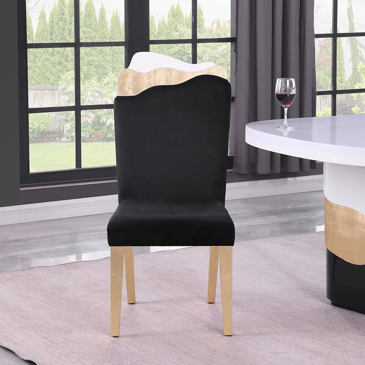 Orion White/Black 7-Piece Dining Room Set by New Era Innovations at Eve Furniture