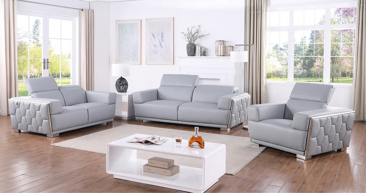 Hexor Light Blue Living Room Set by New Era Innovations at Eve Furniture
