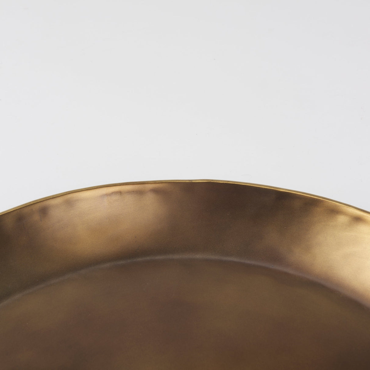 Eagan 20.0L x 20.0W x 1.8H Brass Aluminium Tray Medium by Mercana at Eve Furniture