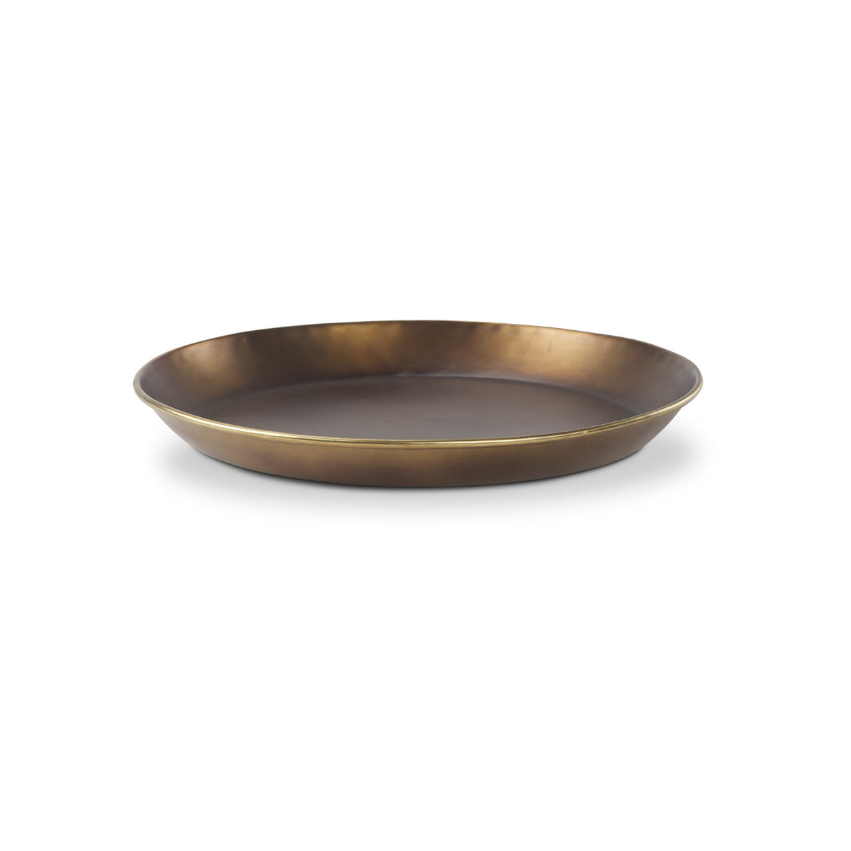 Eagan 20.0L x 20.0W x 1.8H Brass Aluminium Tray Medium by Mercana at Eve Furniture