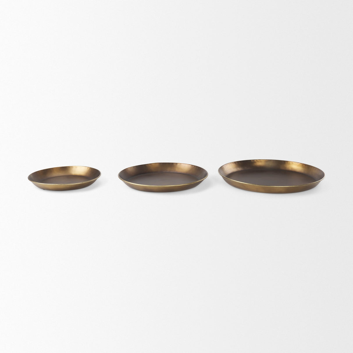 Eagan Brass Aluminium Tray Small by Mercana at Eve Furniture