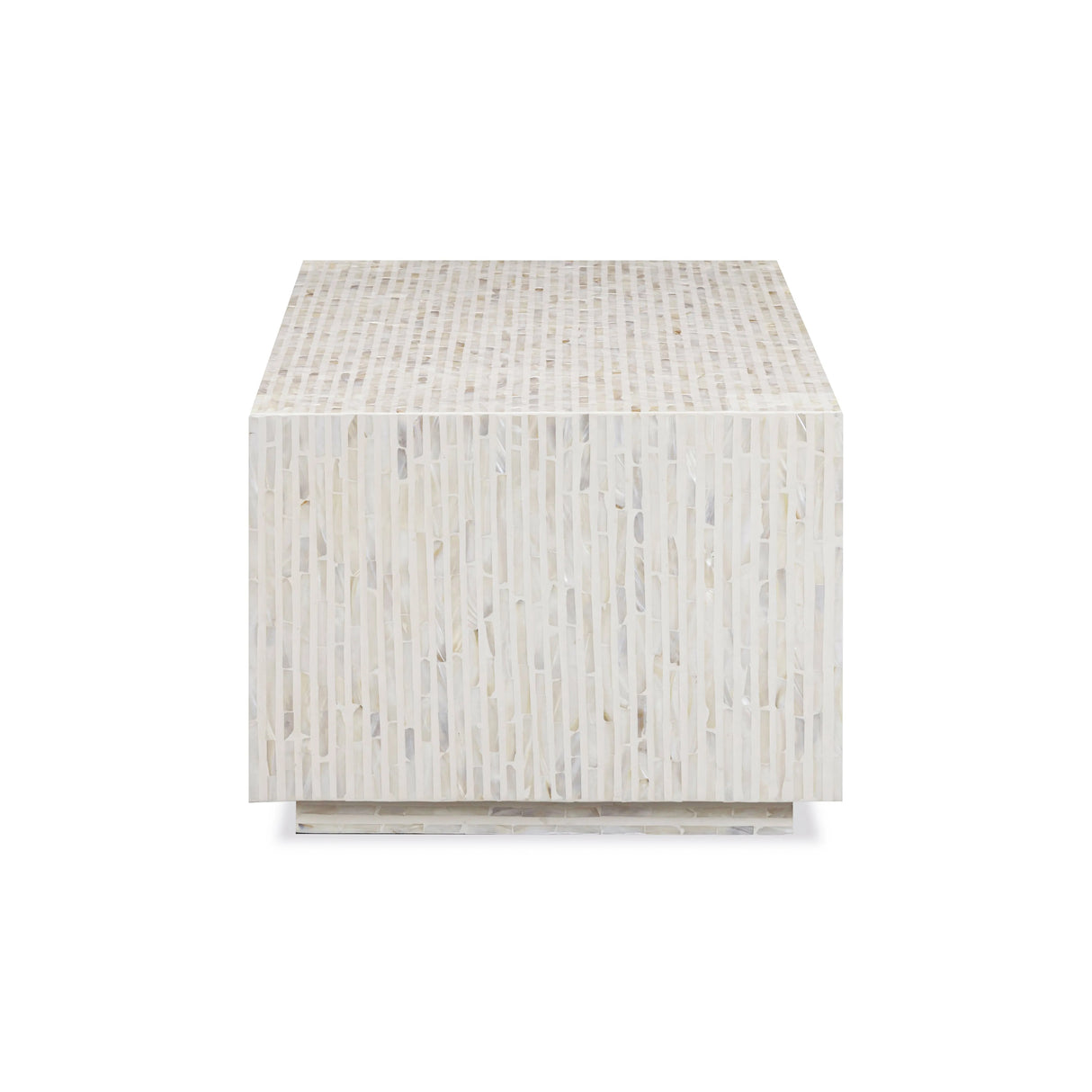 Earl 48" Shell Rectangular Coffee Table by TOV Furniture at Eve Furniture