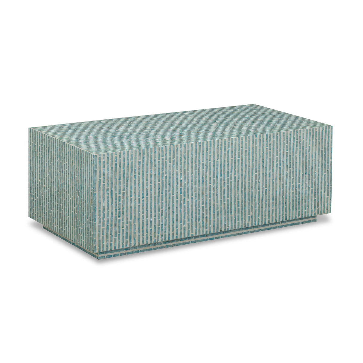 Earl 48" Shell Rectangular Coffee Table by TOV Furniture at Eve Furniture