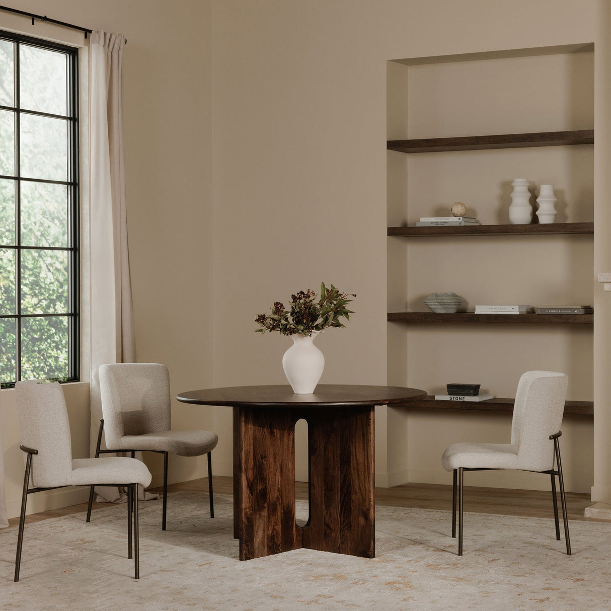 Early Beige Dining Chair (Set of 2) by Moe's Home at Eve Furniture