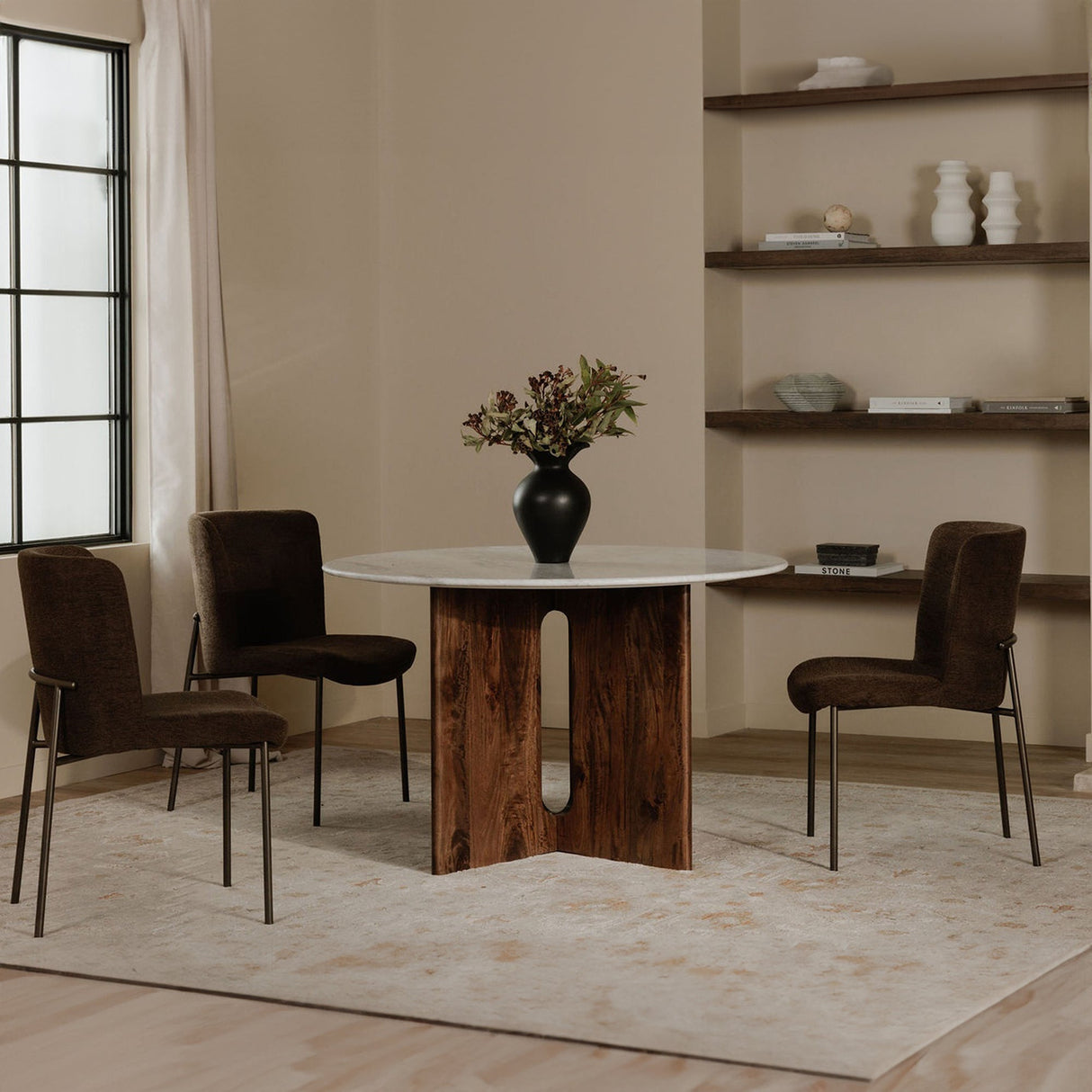 Early Dark Brown Dining Chair (Set of 2) by MOES at Eve Furniture