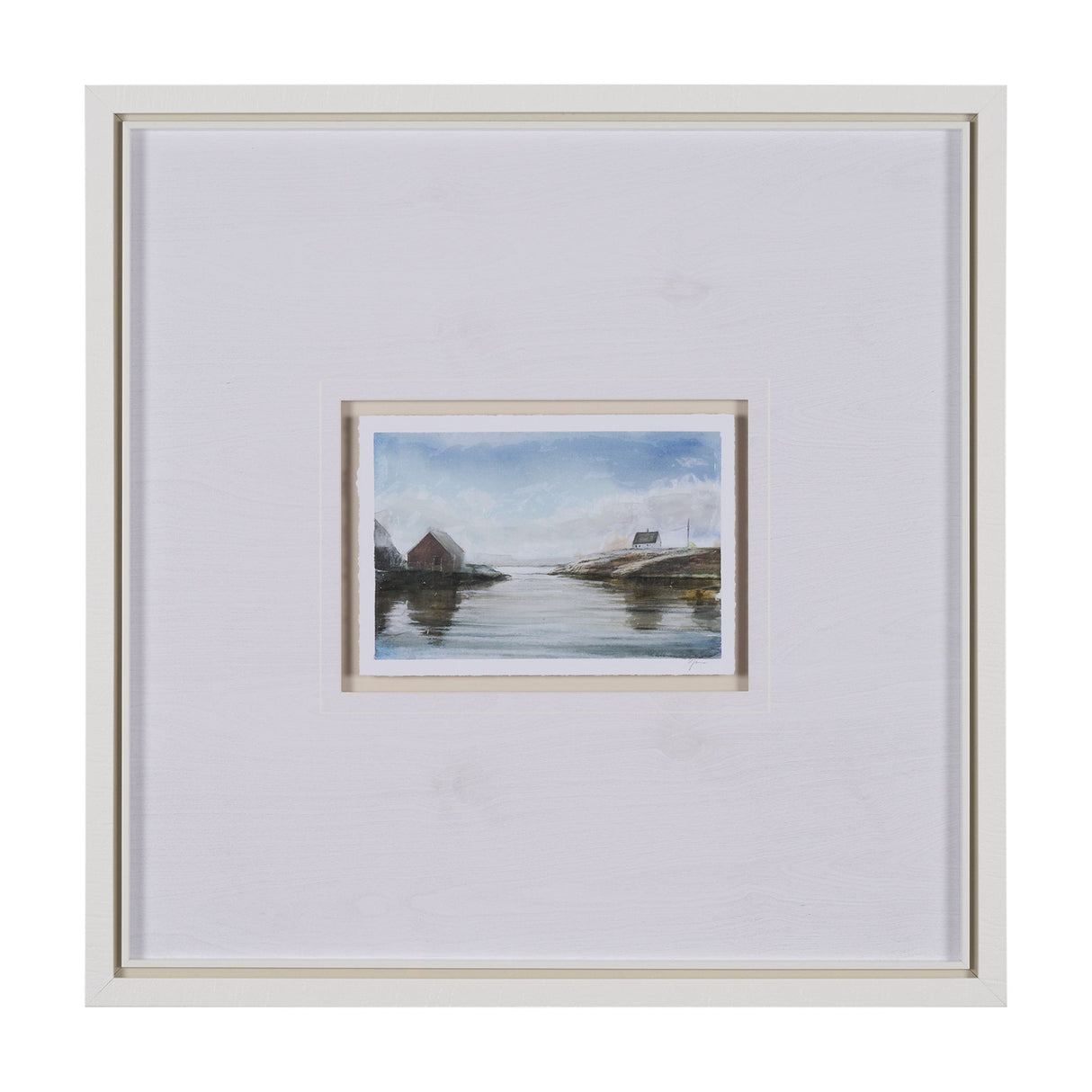 East Coast View I by Mercana Studio a Hand Embellished Framed Art Print Matted under Glass by Mercana at Eve Furniture