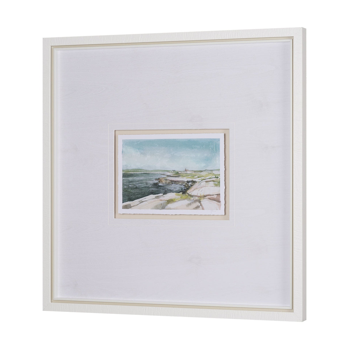 East Coast View III by Mercana Studio a Hand Embellished Framed Art Print Matted under Glass by Mercana at Eve Furniture