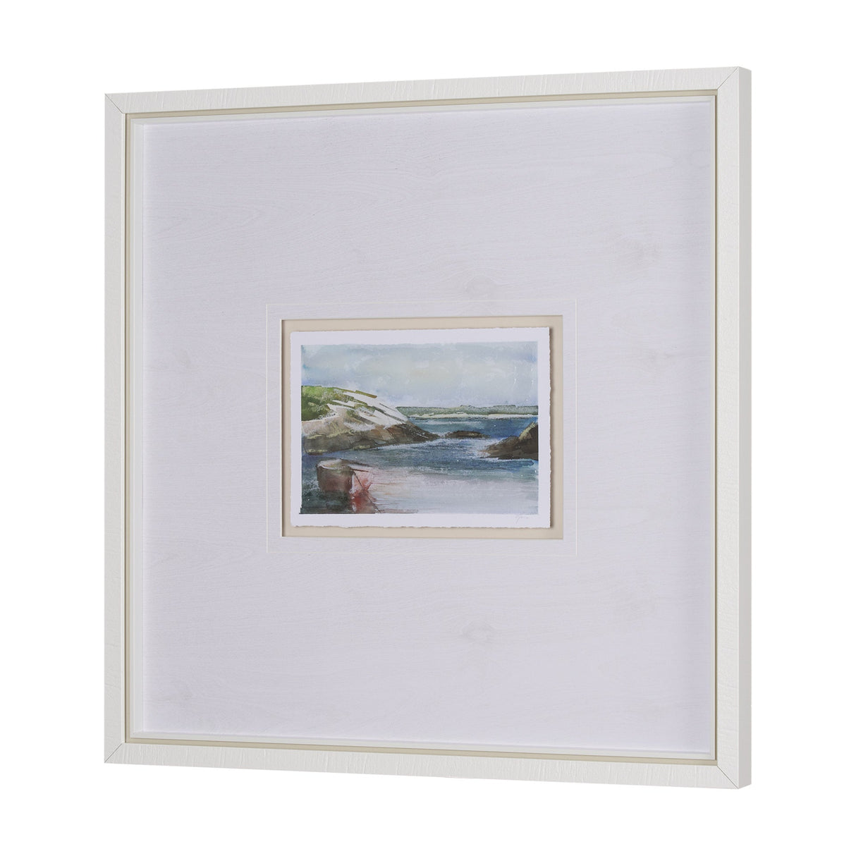 East Coast View IV by Mercana Studio a Hand Embellished Framed Art Print Matted under Glass by Mercana at Eve Furniture