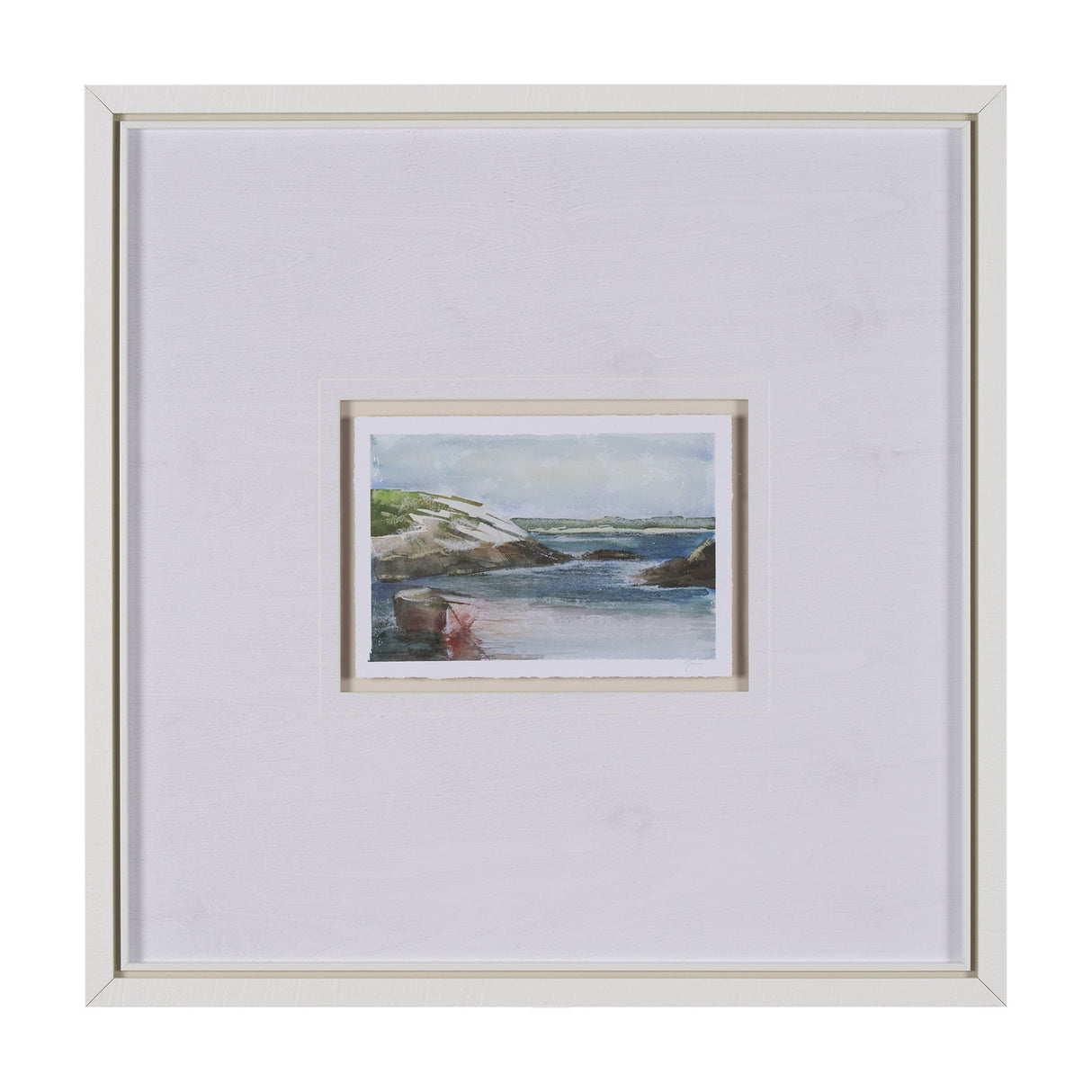 East Coast View IV by Mercana Studio a Hand Embellished Framed Art Print Matted under Glass by Mercana at Eve Furniture