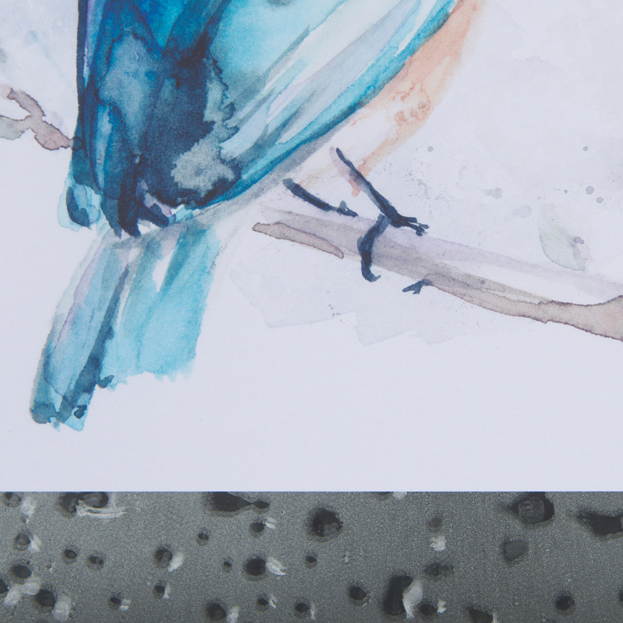 Eastern Blue II by Mercana Studio a Hand Embellished Textured Framed Art Print Matted under Glass by Mercana at Eve Furniture