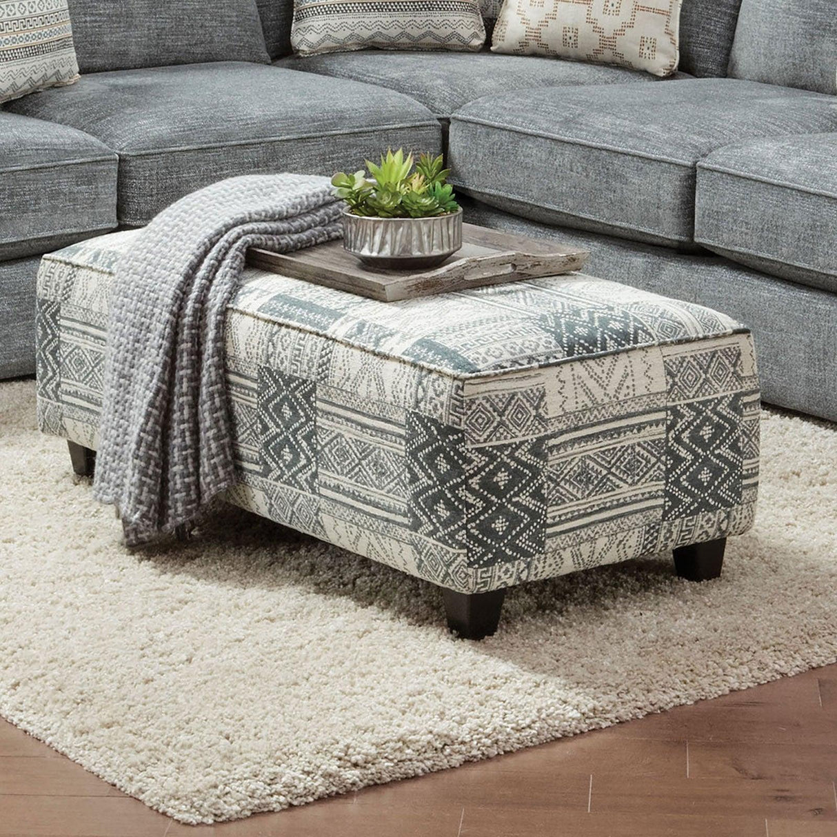Eastleigh Tribal Multi Ottoman by Furniture of America at Eve Furniture