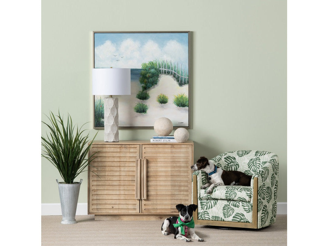 Easton Brown Two-Door Cabinet by Crestview at Eve Furniture